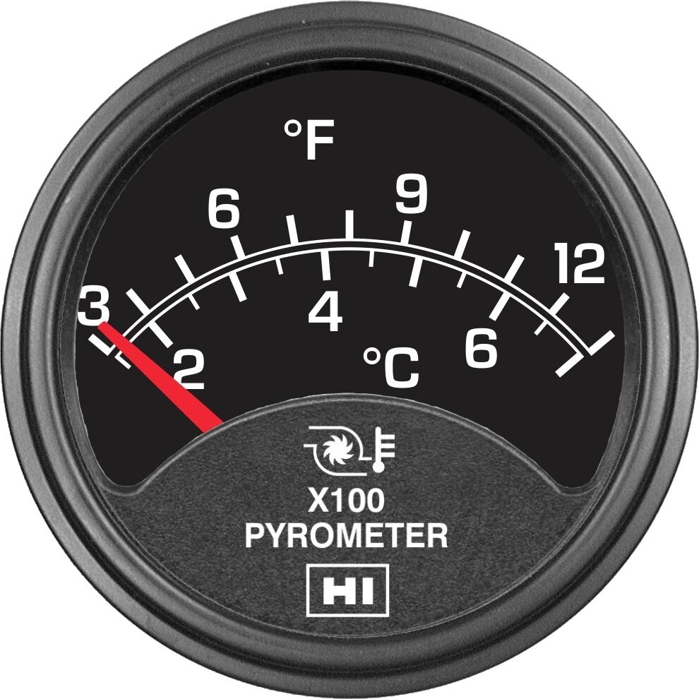 Pyrometer, 3", 300-1300 °F