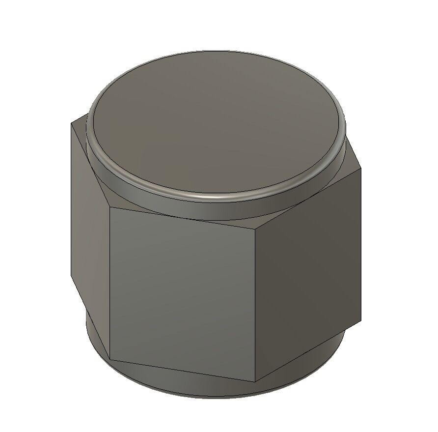 Cap Nut, 9/16" Hex, 7/16-20 thread