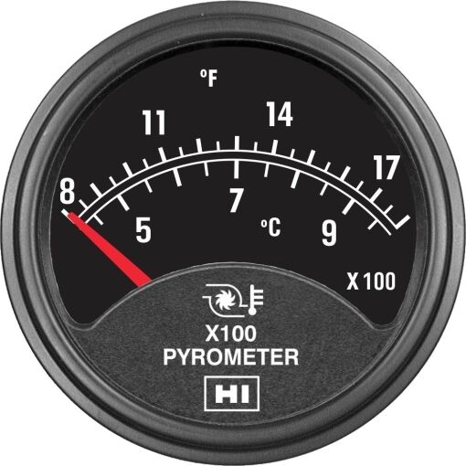 Pyrometer, 3", 800-1800 °F