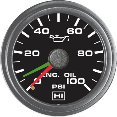 Dual 100 PSI Oil Pressure Gauge