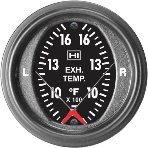 Dual Pyrometer Gauge, 2" 700-1700 °F